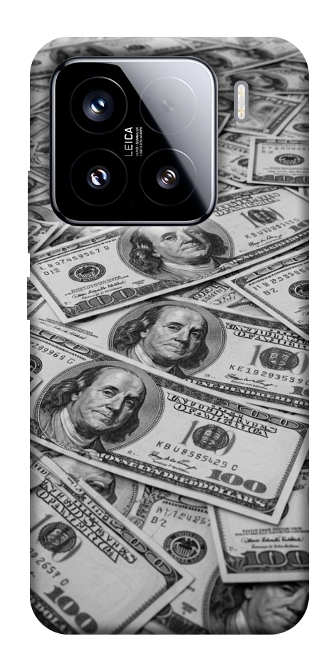 Чехол Dollars background для Xiaomi 15