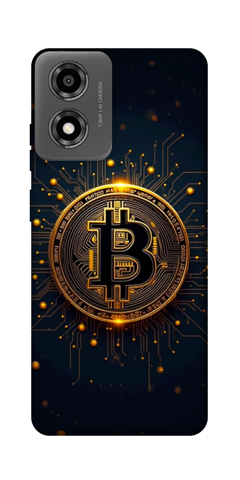 Чохол Bitcoin для Motorola Moto E14