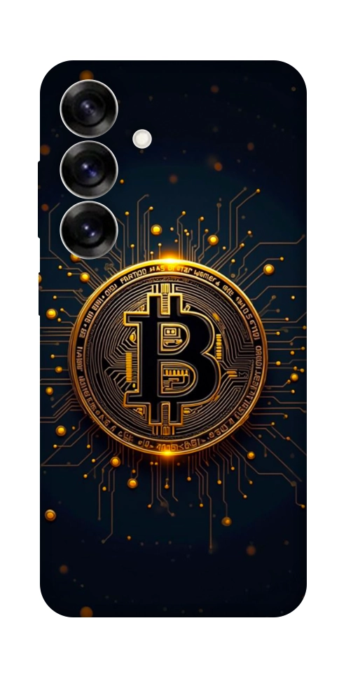 Чехол Bitcoin для Galaxy S25