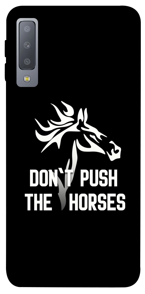Чехол Dont push the horses для Galaxy A7 (2018)