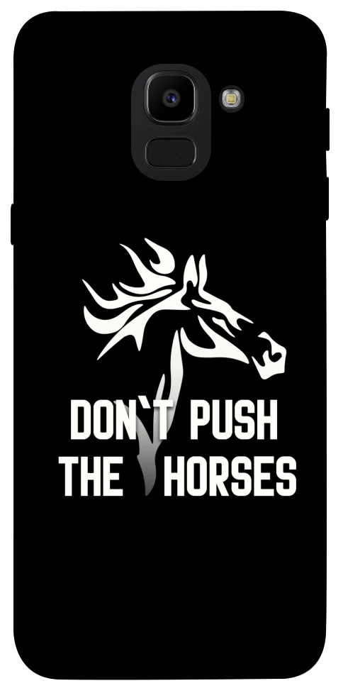 Чехол Dont push the horses для Galaxy J6 (2018)