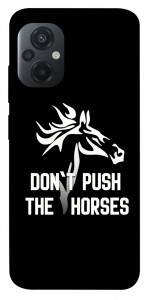 Чехол Dont push the horses для Xiaomi Poco M5