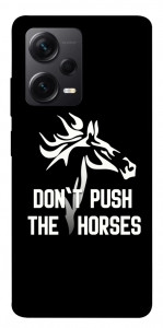Чехол Dont push the horses для Xiaomi Redmi Note 12 Pro+