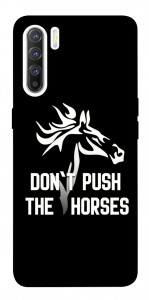 Чехол Dont push the horses для Oppo Reno 3