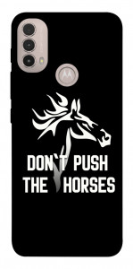 Чехол Dont push the horses для Motorola Moto E40