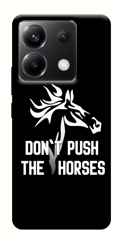 Чехол Dont push the horses для Xiaomi Poco X6