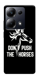 Чехол Dont push the horses для Xiaomi Poco M6