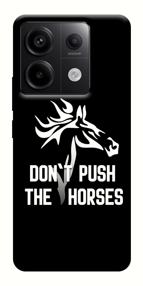 Чехол Dont push the horses для Xiaomi Redmi Note 13 Pro 4G