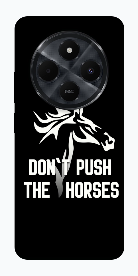 Чехол Dont push the horses для Xiaomi Redmi 14C