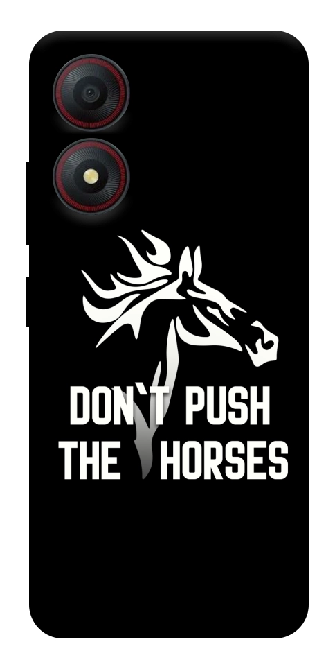 Чехол Dont push the horses для ZTE Blade A34 4G
