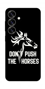 Чехол Dont push the horses для Galaxy S25
