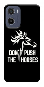 Чехол Dont push the horses для Motorola Moto E15