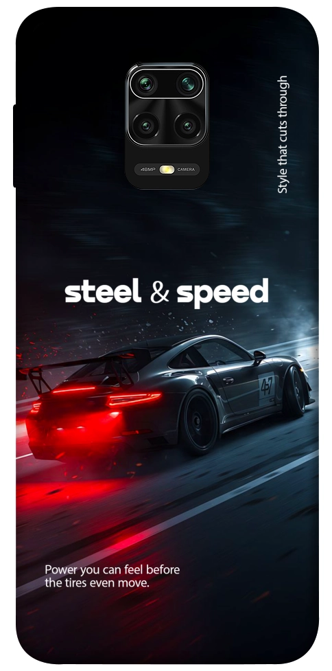 Чехол Black and red care для Xiaomi Redmi Note 9 Pro