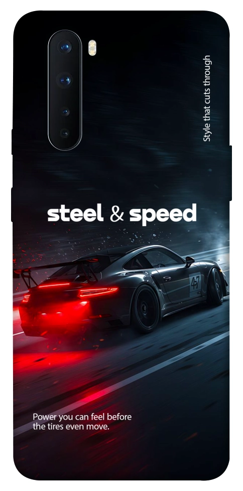 Чехол Black and red care для OnePlus Nord