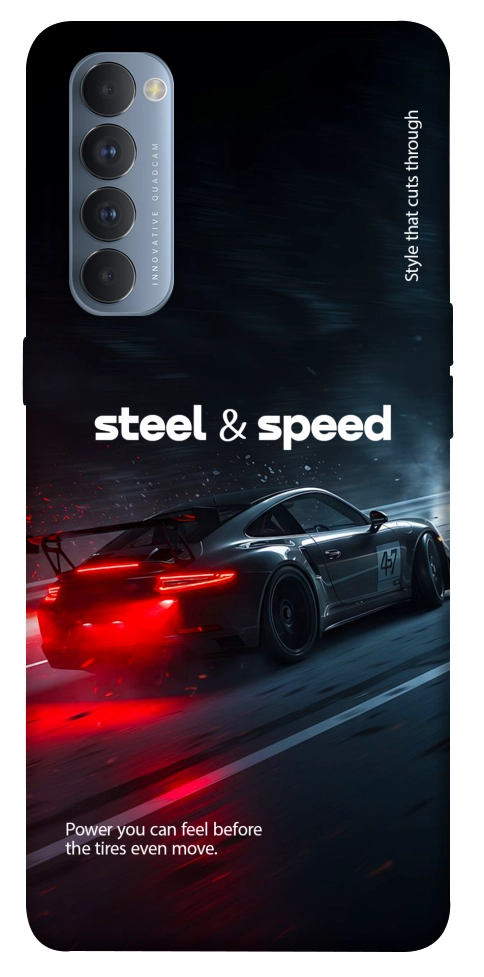 Чехол Black and red care для Oppo Reno 4 Pro