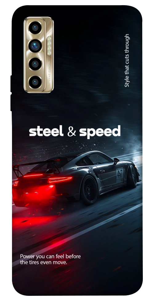 Чехол Black and red care для TECNO Camon 17P