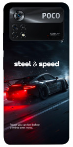 Чехол Black and red care для Xiaomi Poco X4 Pro