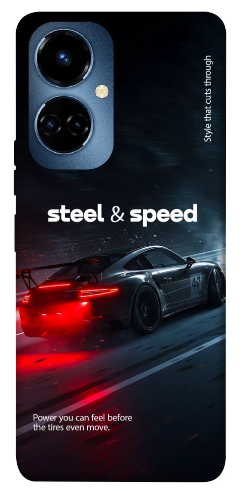 Чохол Black and red care для TECNO Camon 19 (CI6n)