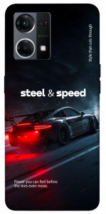 Чехол Black and red care для Oppo Reno 7 4G