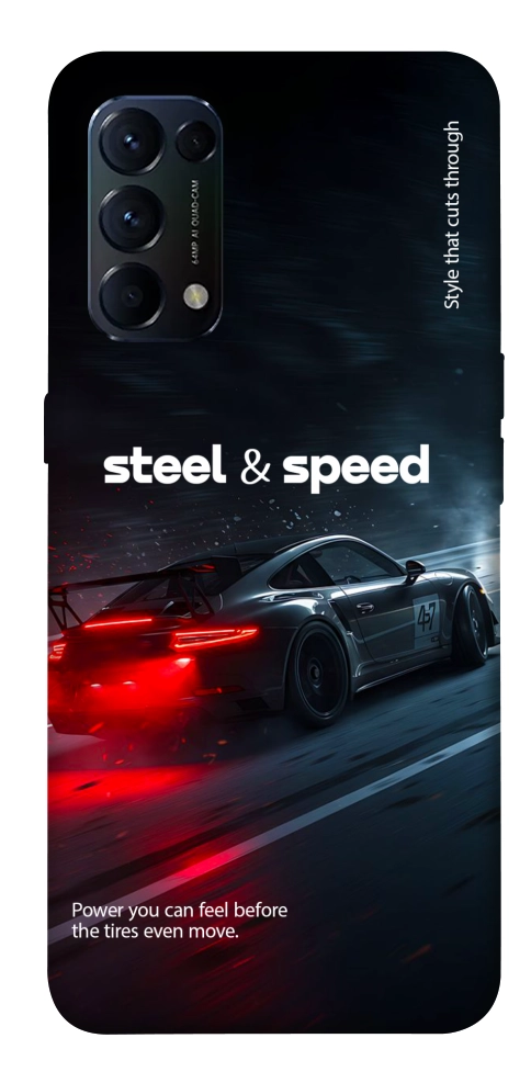 Чехол Black and red care для Oppo Reno 5 4G