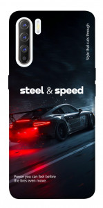 Чехол Black and red care для Oppo Reno 3