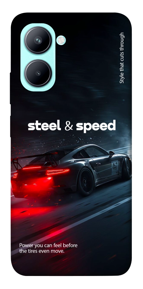 Чехол Black and red care для Realme C33