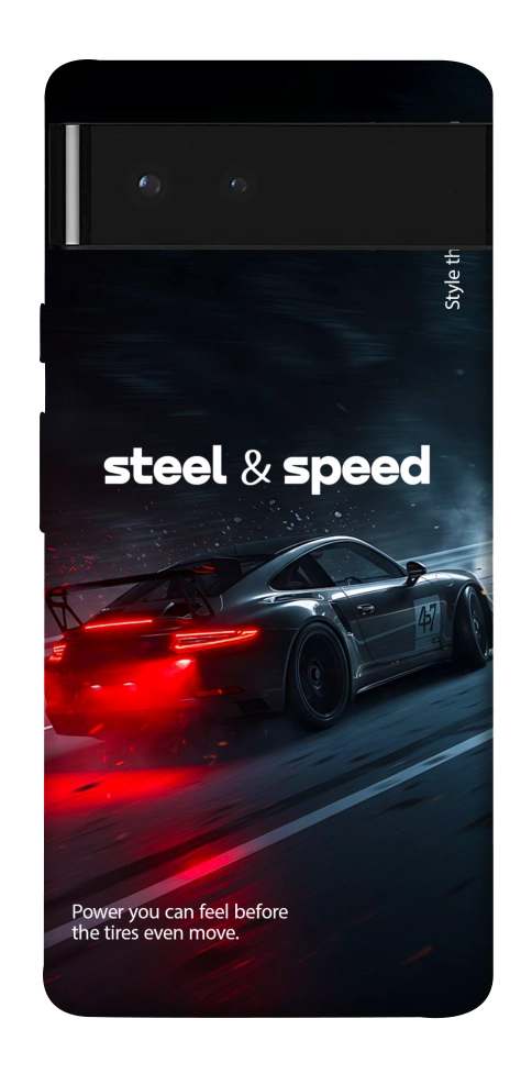 Чехол Black and red care для Google Pixel 6