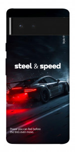 Чехол Black and red care для Google Pixel 6
