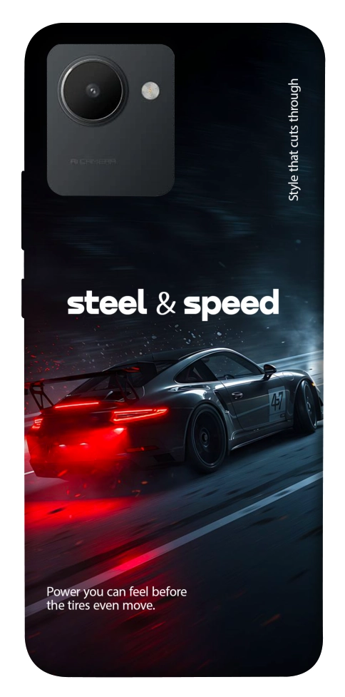 Чохол Black and red care для Realme C30s