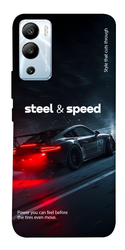 Чехол Black and red care для Infinix Hot 12i