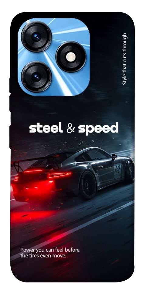 Чехол Black and red care для TECNO Spark 10