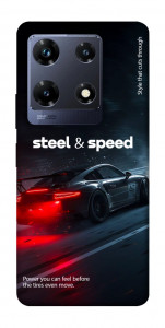 Чехол Black and red care для Infinix Note 30 Pro NFC