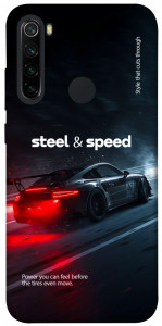 Чехол Black and red care для Xiaomi Redmi Note 8 2021