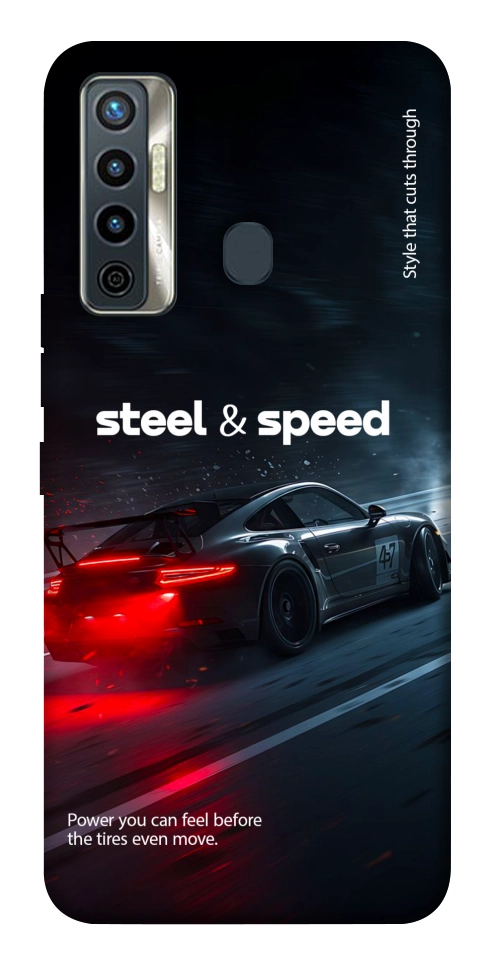 Чехол Black and red care для TECNO Camon 17