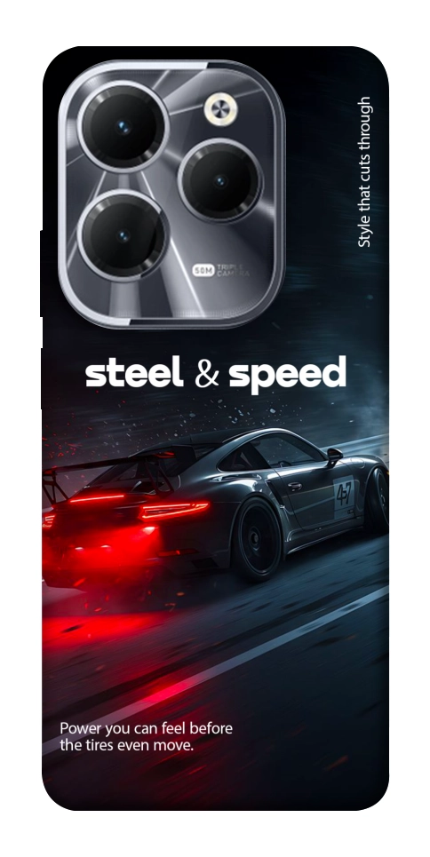 Чехол Black and red care для Infinix Hot 40