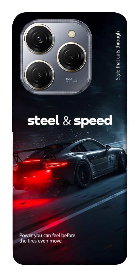 Чехол Black and red care для TECNO Spark 20 Pro