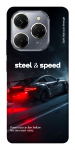 Чохол Black and red care для TECNO Spark 20 Pro