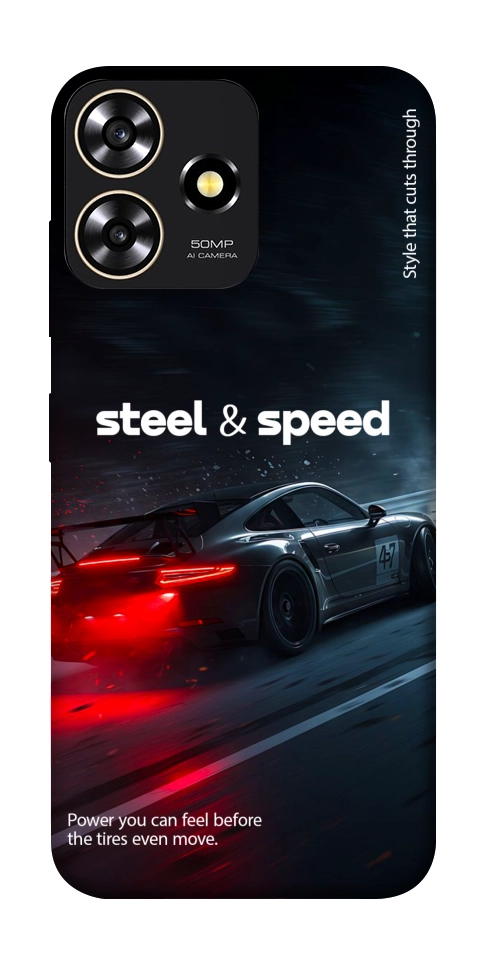 Чехол Black and red care для ZTE Blade A73 4G