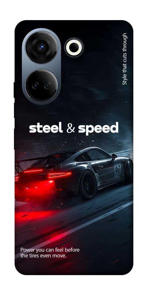 Чохол Black and red care для TECNO Camon 20 Pro (CK7n)