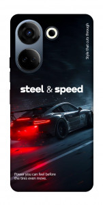 Чехол Black and red care для TECNO Camon 20 Pro (CK7n)