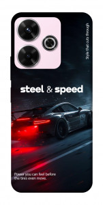 Чехол Black and red care для Xiaomi Poco M6 4G