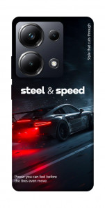 Чехол Black and red care для Xiaomi Poco M6 Pro 4G