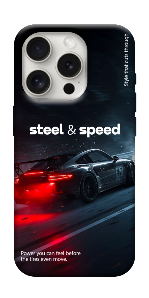 Чехол Black and red care для iPhone 16 Pro