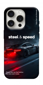 Чехол Black and red care для iPhone 16 Pro