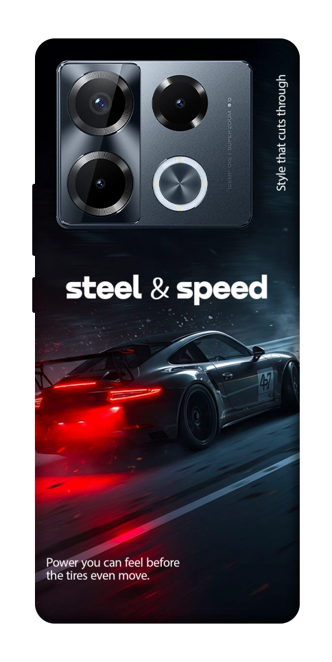 Чохол Black and red care для Infinix Note 40 Pro 4G
