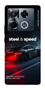 Чохол Black and red care для Infinix Note 40 Pro 4G