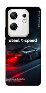 Чехол Black and red care для Infinix Zero 30 4G