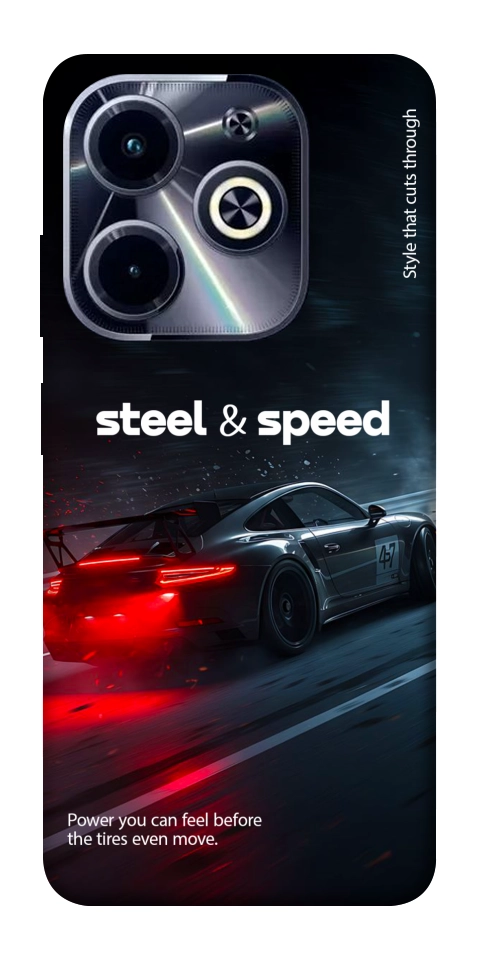 Чехол Black and red care для TECNO Spark Go 2024