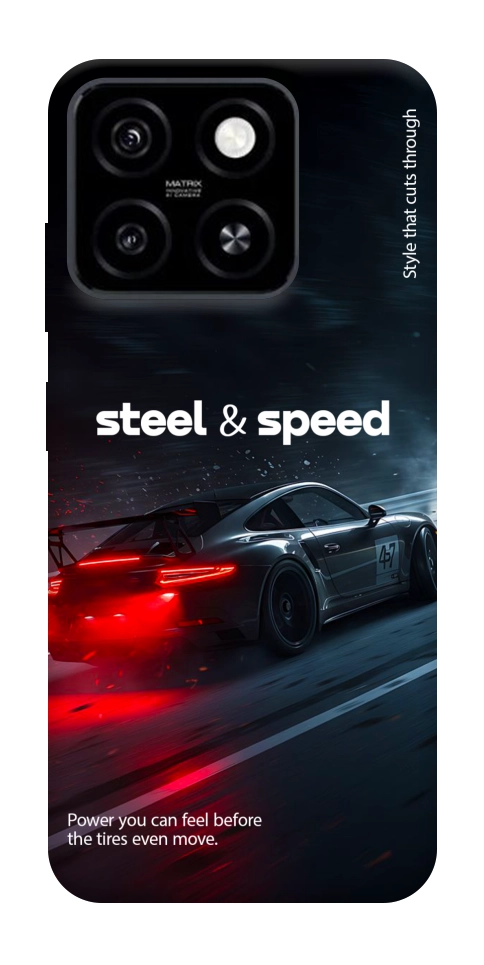 Чехол Black and red care для ZTE Blade A55 4G