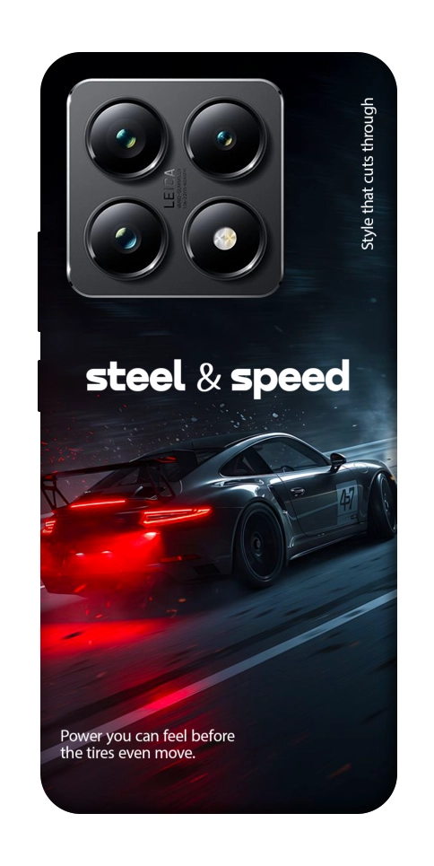 Чехол Black and red care для Xiaomi 14T Pro